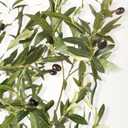 LYERSE Olive Tree 6ft - Olive Trees Artificial Indoor with Large Olive Branches and Lifelike Fruits - Faux Olive Tree for Modern Home Office House Living Room Decor
