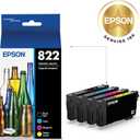 EPSON 822 DURABrite Ultra Ink Standard Capacity Black & Color Cartridge Combo Pack (T822120-BCS) Works with WorkForce Pro WF-3820,3823, 4820, 4830, 4833, 4834