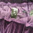 Allegra K Women's Fall Winter Elastic High Waist Flowy Swing Party Christmas Velvet Pleated Midi Skirt (Large)