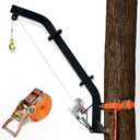 Atflbox Tree Mounted Game Hoist for Hunting with Winch and Ratchet Strap, 500LBS Capacity Hunting Deer Hanger, 26FT Steel Cable Heavy Duty Deer Hoist for Skinning, Hanging Deer Feeder Hoist