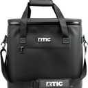 RTIC Ultra-Tough Soft Cooler 50 Can, Insulated Bag Portable Ice Chest Box for Lunch, Beach, Drink, Beverage, Travel, Camping, Picnic, Car, Trips, Floating Cooler Leak-Proof with Zipper (Black)
