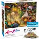 Buffalo Games  Aimee Stewart Merry Mushroom Cottage 1000 Piece Jigsaw Puzzle for Adults, Whimsical Fantasy Scene, Made in USA