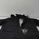 Soularge Women's Winter Plus Size Sherpa Lined Jacket with Detachable Hood (3X, Black)