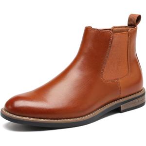 DECARSDZ Men's Chelsea Boots Casual Classic Comfy Slip-On Suede Chukka Mens Ankle Boot (9.5, Brown-1029)
