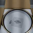 Modern Flush Mount Ceiling Light, 5CCT 2700 K-6000 K Dimmable Black and Gold Ceiling Lighting Fixture, Minimalist Round LED Ceiling Lamp for Bedroom, Kitchen, Hallway, Living Room-16.5" (16.5in)