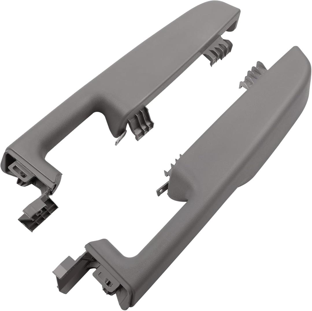 HQPASFY Driver & Passenger Side Front Door Armrest Handle Compatible with 1999-2006 Chevy Suburban Tahoe Avalanche, GMC Yukon Replace# 88981547 15703701 15703702 88981548, Gray