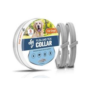 Flea Collars for Dogs, Dog Flea & Tick Control Flea Collar 8 Months Protection, Waterproof Dog Flea Collar, Flea Prevention for Dogs with Comb and Prevention Treatment Drop, 2Pack