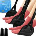 2-Pack Airplane Foot Hammock, Portable Leg Rest with Removable Cushion, Travel Essentials for Women and Men, Ergonomic Support for Car & Home