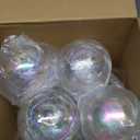 Zubebe 12 Pcs 4 Inch Christmas Balls Ornaments Large Christmas Tree Decorations Shatterproof Plastic Ornament Balls Decorative Hanging Ornaments Holiday Wedding Party for Xmas Tree(Iridescent)