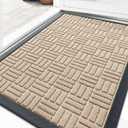 OLANLY Front Door Mat Outside Entrance 33x21, Heavy-Duty Rubber Doormat