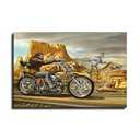 LVUPIIG Ghost-Rider Motorcycle Rider Poster Decorative Painting Canvas Wall Art Living Room Posters Bedroom Painting 16x24inch(40x60cm)