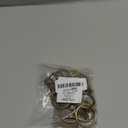 Ivilon Drapery Curtain Clip Rings - Clips Ring for Panels 1.7", Set of 14 Warm Gold