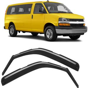Rain Guards Fit for 1996-2026 Chevy Express Van 1500 & GMC Savana 2500 3500
