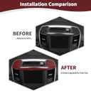 for RAM Center Dashboard Storage Bin Trim Cover Fit for RAM 2018-Present Red Carbon Fiber Interior Accessories