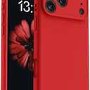 OTOFLY Magnetic for iPhone 17 Pro Max Case,Compatible with Magsafe,Classic Liquid Silicone Mobile Phone Case,Integrated Camera Control Button,Anti-Scratch Microfiber Lining, Red