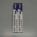 2 x Black HTV Heat Transfer Vinyl Roll - 12 x 10ft for T-Shirts & Apparel, Easy to Cut, Weed and Transfer, Ideal for Heat Transfer Designs!