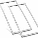 2 Pack W10830055 Refrigerator Door Gasket, Gray, 42.13 x 16.93 Inches