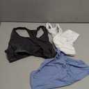 Hanes Women's Racerback Cotton T-Back Bralette (3 Pack) (X-Large)