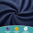OhGeni 100% Waterproof Mattress Protector, Full Navy Blue Size, Fitted Sheet with Deep Pockets, 6''-18'', Premium Noiseless Breathable Soft Material, Mattresses Cover for Bed
