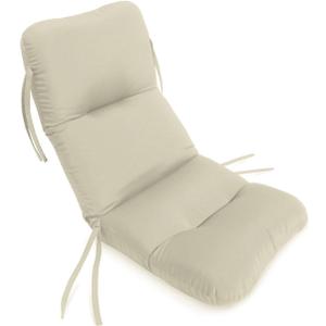 Comfort Classics 21W x 48L x 2H Hinge at 27" Sunbrella Outdoor Horizontal Quilt Chair Cushion in Canvas Inc. (Capri)