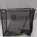 Mind Reader Vertical File Storage, Desktop Organizer, Hanging Files, Office, Metal Mesh, 12.25"L x 5.5"W x 10"H, Black