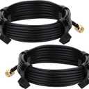WiFi Antenna Extension Cable 10FT 1 Pack RP-SMA Male/Female Connectors Type 100 Coaxial Cable for WiFi Router Wireless Network Card Adapternot, Not for TV (Equivalent LMR100 coaxial Cable)