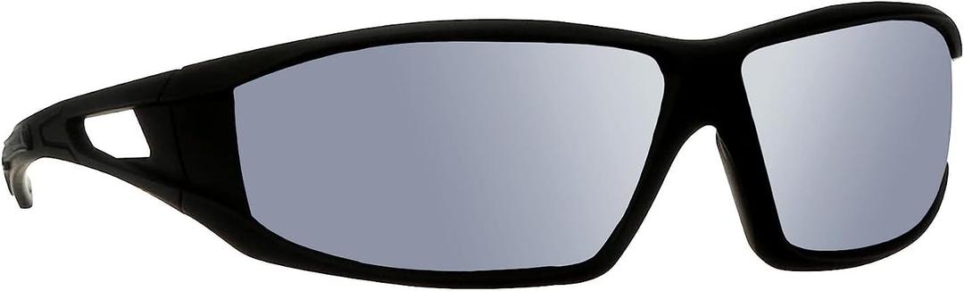 3M Safety Eyewear Silver Mirror, Black Frame Grey Accent, Anti-Fog & Scratch Resistant Lens