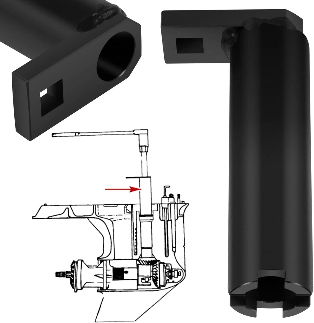 91-43506 Drive Shaft Bearing Retainer Wrench Tool Removal and Installer the Threaded Driveshaft Bearing Retainer Fit For Mercury Mercruiser Gen 1 Gen 2 Mercury 2.0L, 2.4L, 2.5L & All Mercury 3.0 L