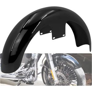 19 inch Front Fender Mudguard Fit for Harley Touring Road King FLHR Electra Glide FLHT Street Glide FLHX CVO Road Glide Custom Baggers Gloss Black