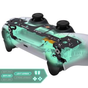 eXtremeRate Light Version Whole Clicky Kit for PS5 Controller BDM-030 Shoulder Face Dpad Buttons, Custom Micro Switch L2R2 Face Buttons Clicky Kit and Tactile L1R1 Keys Mouse Click for PS5 Controller
