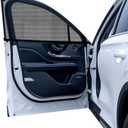 Car Side Window Shades 2 Pack Set Breathable Mesh Car Side Window Shades Offer Insect and UV Protection, and are Also Suitable for Privacy and Night Camping. (black)