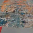 Lahome Modern Abstract 10x14 Area Rug for Living Room, Bedroom, Dining Room - Multicolor, Machine Made, Low Pile, Non Slip, Washable (Rosy)