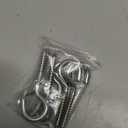 3.2 Inches 304 Stainless Steel Screw Eyes 6 Pack,Heavy Duty Screw in Hooks for Hammock Stand, Indoor Ceiling&Outdoor