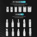 DURATECH 56-Piece 1/4" Mini Ratchet Wrench and Screwdriver Bit Set, 2-in-1, 72-Tooth and 60-Tooth with Bit Socket Set, Storage Cases Included