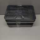 5 x Aujen Silverware Organizer - Expandable Kitchen Drawer Organizer, Adjustable Utensil Organizer, Cutlery Tray for Forks, Knives, Multipurpose Kitchen Organizers and Storage Solution, Black, Medium