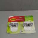 Command Broom Grippers, 2 Hangers and 4 Strips, Damage-Free Mop and Broom Holder Wall Mount, Household Cleaning Tool Organizer for Kitchen, Laundry Room, Closet, Holds up to 4 lb (Large, White)