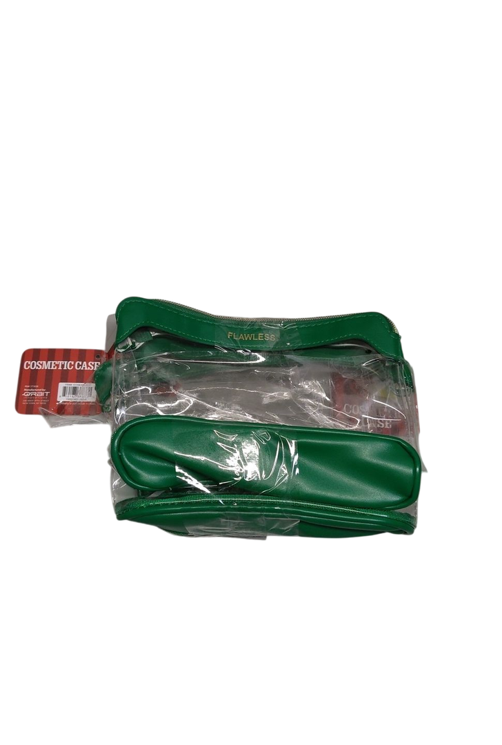 3 X CLEAR TRANSPARENT TRAVEL COSMETIC POUCH.