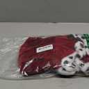 Pet King Cloak Christmas Dog Costumes Lux Fur Red Royal Cape Cat Robe Warm Winter Coat Outfit Medium Large Dogs Prince Costume Xmas Queen Clothes Princess Cosplay Birthday Dress (Red, Large)