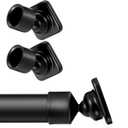 2 Pack Angled Shower Rod Mount for Sloped Walls Angled Wall Bracket for 25 mm Shower Bar Low Cost Solution