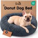 Calming Donut Dog Bed for Small Dogs, Round Dog Bed for Medium & Large Dogs
Soothing Raised Rim, Plush Faux Fur, Keeps Its Shape, Machine Washable, Non-Slip Waterproof Base, Dark Grey, Medium
