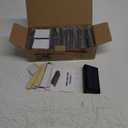 VOLISUN Solar Deck Lights 16 Pack, Warm White Glow LED Large Size Lamp, IP65 Waterproof Step Lights Outdoor for Deck, Step, Fence, Railing, Wall and Stairs(Black)