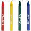 Madisi Crayons Bulk Pack, Regular Size, 4 Colors, cellophane 250 Packs, 1000 Count