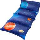 Butterfly Craze Floor Pillow Case - Reading & TV Recliner & Reading Pillow - Sleepover Lounger & Toddler Couch & Nap Mat - Galaxy Space Print & Floor Mat for Ground Sleeping - Galaxy Blue, King