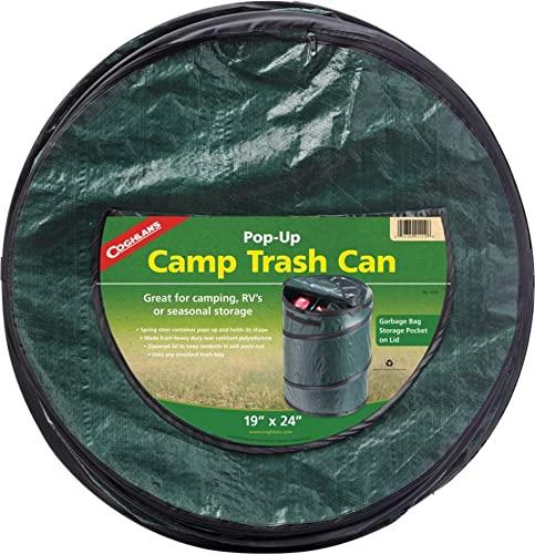 10 PACK Coghlan's Pop-Up Lightweight Trash Can – Collapsible Waste Bin for Camping, RV, Outdoor Events, and Travel – Durable, Compact, and Easy to Store – 29.5 Gallon 
