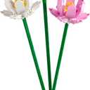 LEGO Lotus Flower - Building Toy for Kids, Girls & Boys, Ages 8+ - Artificial Lotus Flowers for Home Decor & Display - Creative Gift Idea for Her & Him - 40647