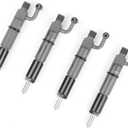 4089877C 4Pcs Fuel Injector Compatible with Cummins B3.3 QSB3.3 Diesel Replace OE 4089877