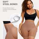 Lover-Beauty Low Back Shapewear Shorts for Women Tummy Control Butt Lifting Body Shaper Panties Underwear (L)