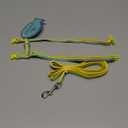PUPTECK Adjustable Cat Harness and Leash Set Escape Proof Kitten Strap Collar for Walking Travel, Yellow Blue (Small)
