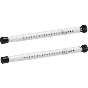 BsBsBest Sliding Door Security Bar Inside 2 Pack Adjustable 18 to 51 Inch Window Security Bar Interior White Window Locks Security up and Down Window Bars Security Extendable
