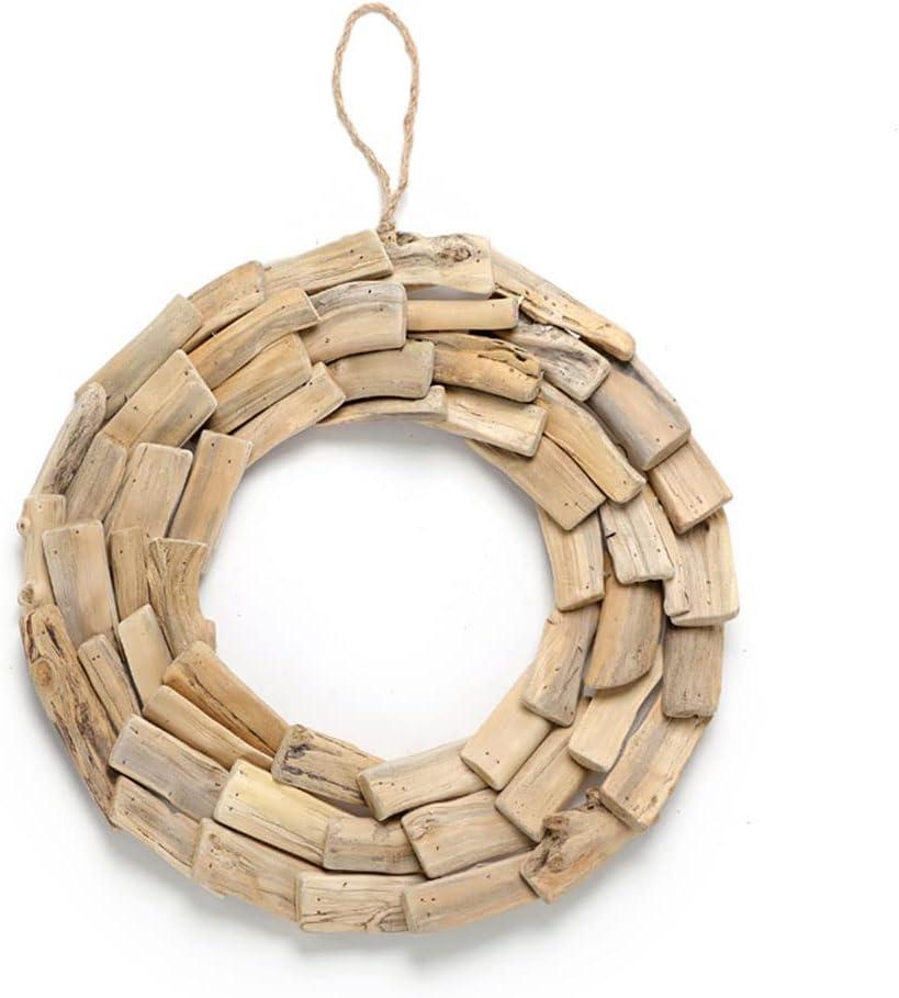 COMFEELING Wooden Sun Wall Decor Rustic Hanging Wall Mounted Natural Wood Circle Ornaments for Home Office Gallery Door Porch Indoor Outdoor